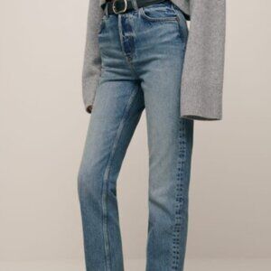 Reformation Blue Straight Leg Jeans
